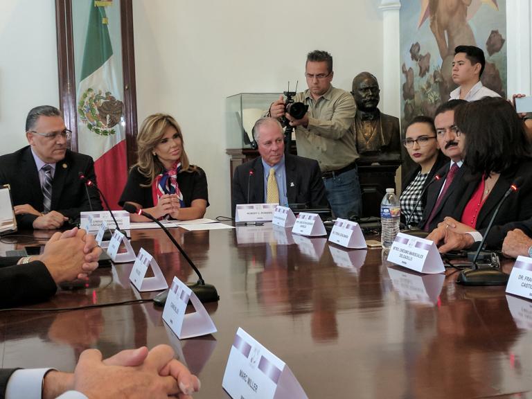 President Robbins meets with Governor of Sonora, Claudia Pavlovich and members of her administration