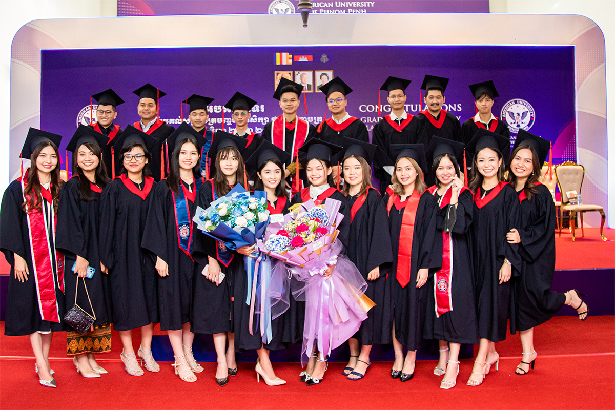 Group of students at the Uarizona AUPP Graduation Ceremony June 2022