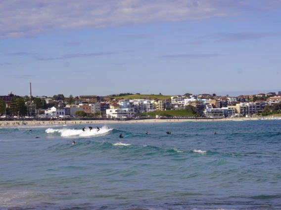 Surfers at Bondi Beach