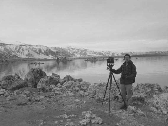 Beihua Guo at Mono Lake, California. 