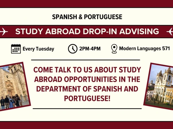 Spanish & Portuguese Drop in Advising 