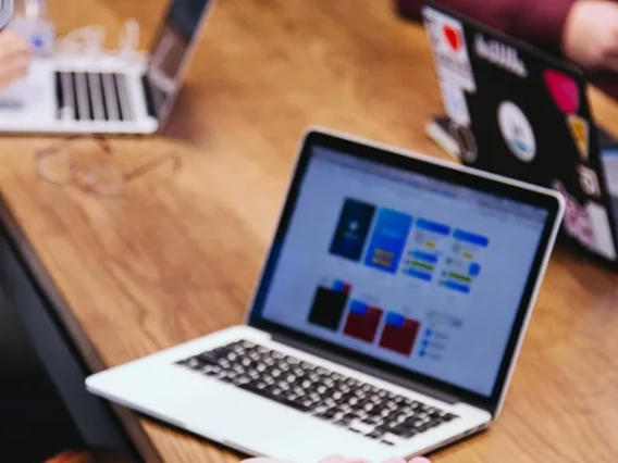 Student with laptop