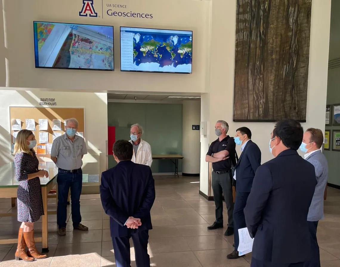 Learning about the scope and work of the Geosciences Department