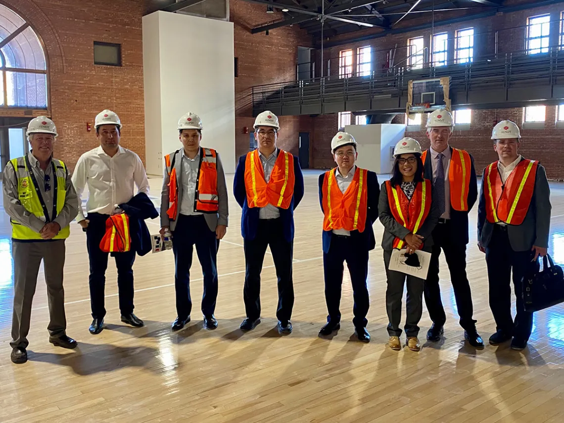 Tour of the new Student Success District and remodeled Bear Down Gym