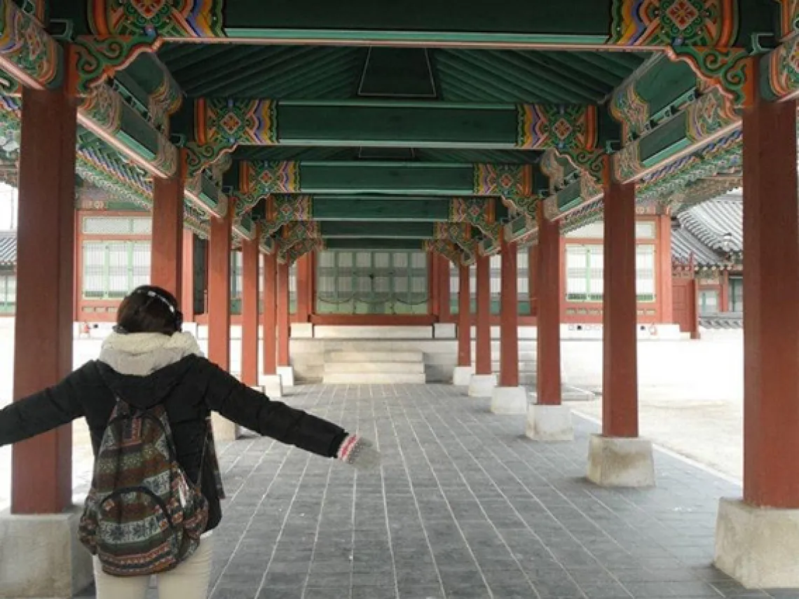 Image of student in South Korea