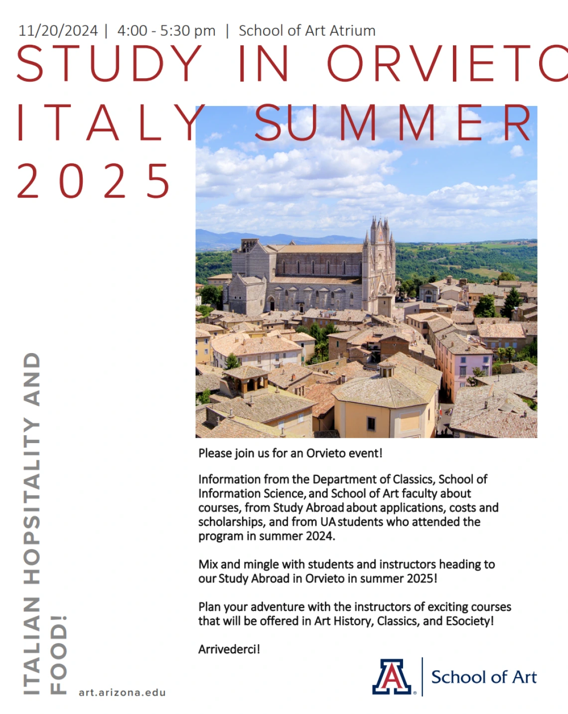 study in orvieto info session