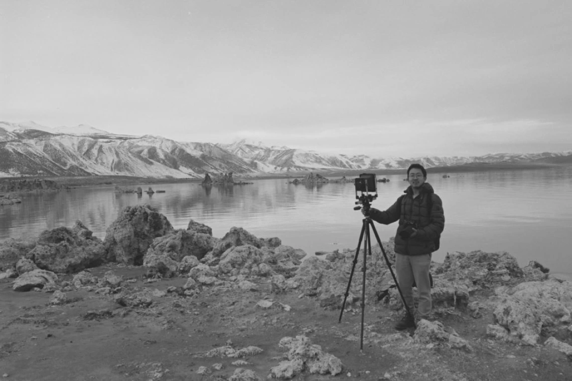 Beihua Guo at Mono Lake, California. 