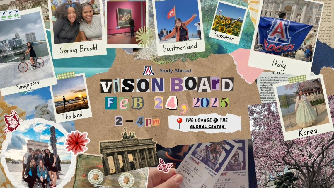 Study Abroad Vision Board Event