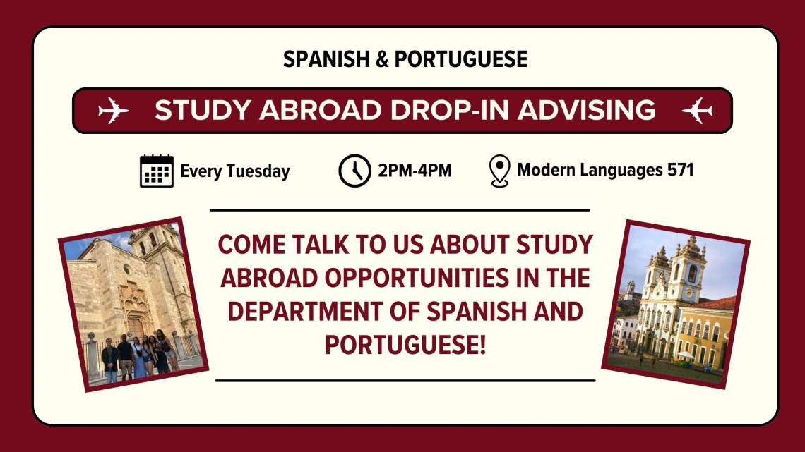 Spanish & Portuguese Drop in Advising 