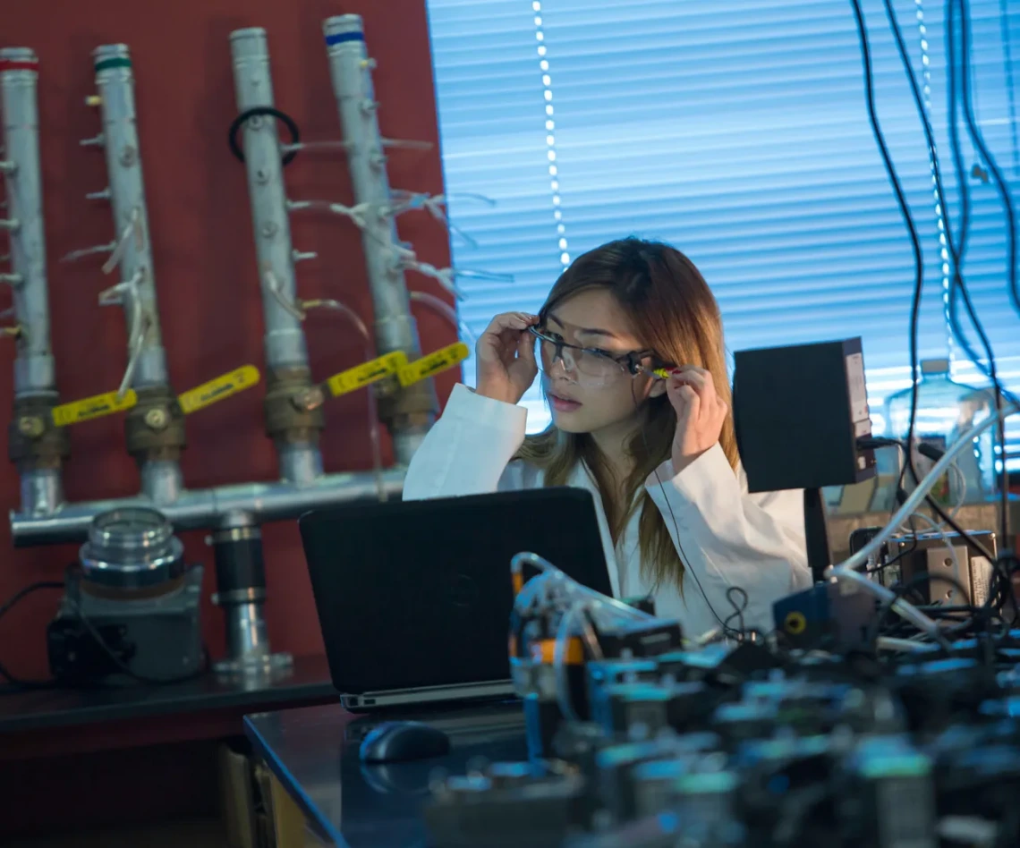 Student in Lab