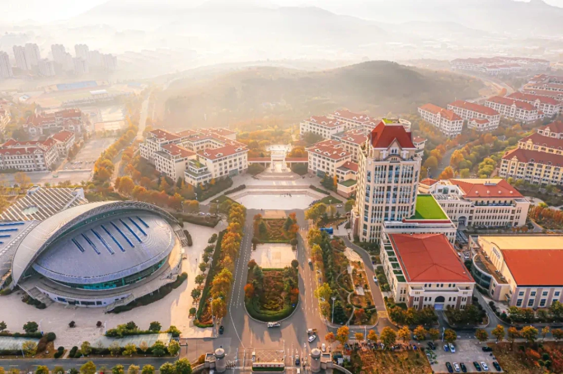 Ocean University of China aerial view