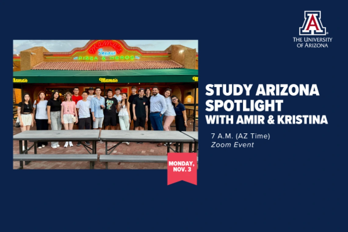 A group of Study AZ students in Tucson