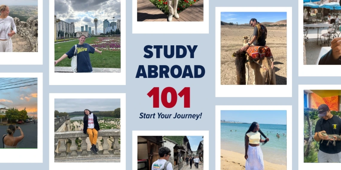 Study Abroad photo collage for Study Abroad 101 Info Session
