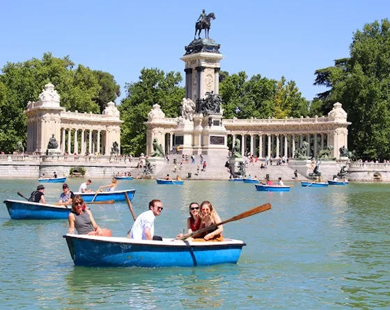 Students in a boat