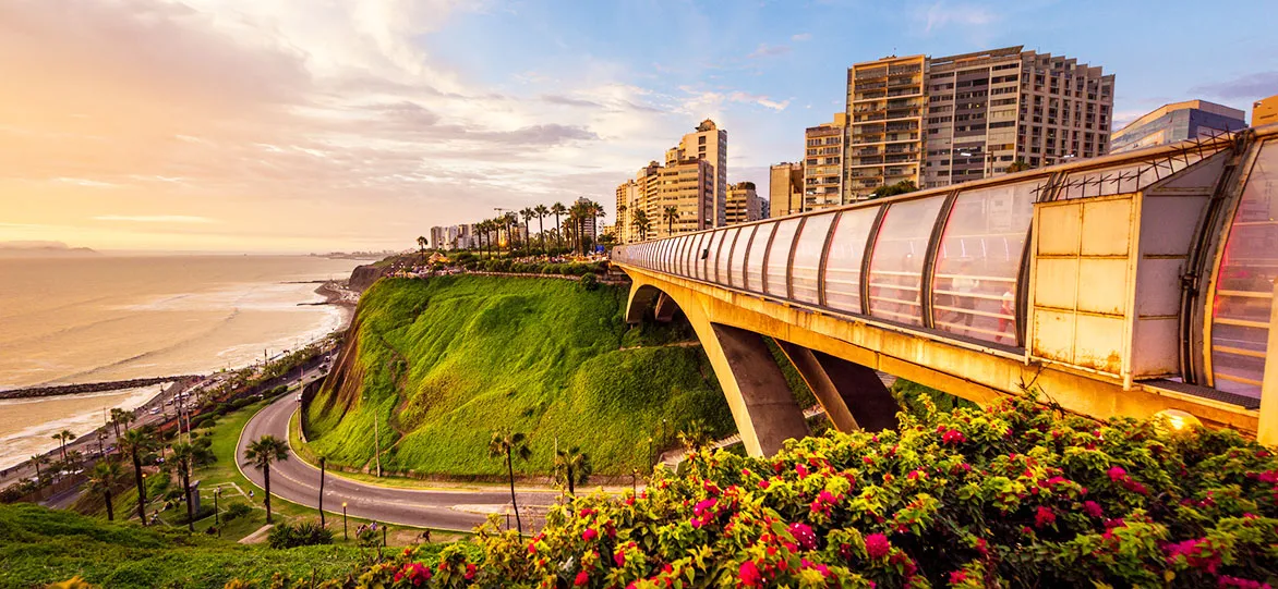 Villena bridge in Miraflores district in Lima, Peru