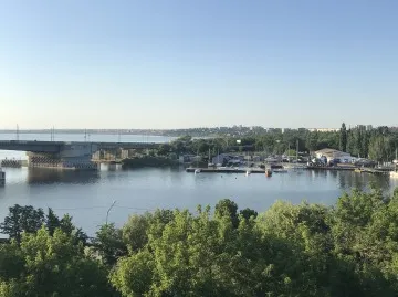 Overlooking the water from Mykolaiv.