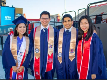 Microcampus students at the graduation celebration