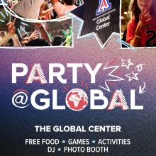 Party at Global at the Global Center Friday Sept. 26 7pm-9pm