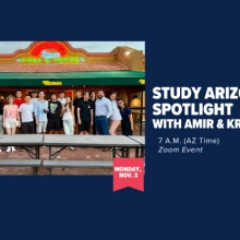 A group of Study AZ students in Tucson