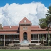 Old Main in front of a backdrop of clouds