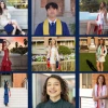 9 Graduating seniors' photos in regalia