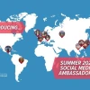 Map of Social Media Ambassador locations for Summer 2025