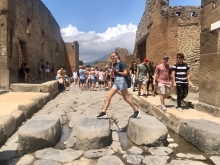 Student on Study Abroad experience in Rome