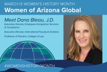 Women's History Month highlight Dana Bleau Executive Director  International Faculty and Scholars