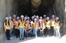 Women in STEM Seminar - visiting the San Xavier Mining Lab