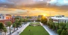 Sunset behind Old Main 