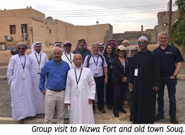 Group visit to Nizwa Fort and old town Souq.