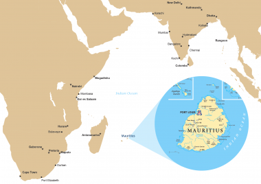 Mauritius Location on Map