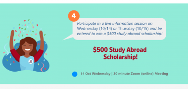 Study Abroad Scholarship Raffle 2020